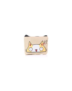 monedero gato amarillo