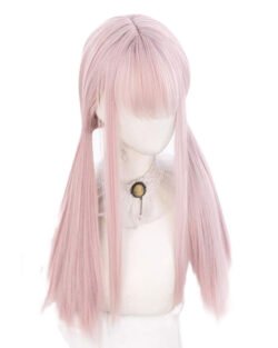 peluca rosa clara pastel