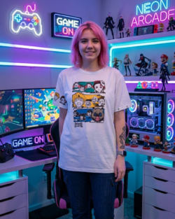 camiseta estampada anime demon slayer kimetsu no yaiba